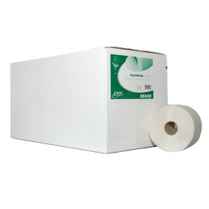 ECO Toiletpapier crêpe 1 laags, 150 meter, doos 24 rol