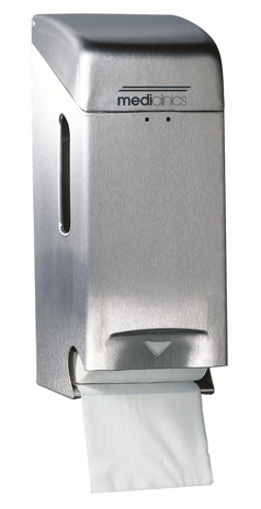 Toiletrolhouder 2 - rol RVS Mat