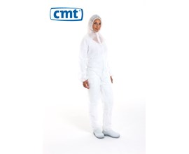 CMT pp non woven coverall, wit regular weight XL 50 st
