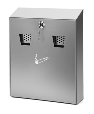 Wandasbak RVS met metalen binnenemmer