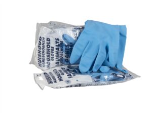 Huishoudhandschoen natural rubber Blauw maat 8/M