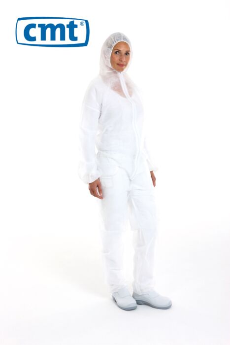 CMT pp non woven coverall, wit light weight XXL 10 st