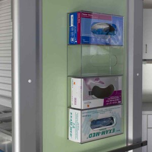Handschoendispener voor 4 dozen transparant - Afbeelding 2