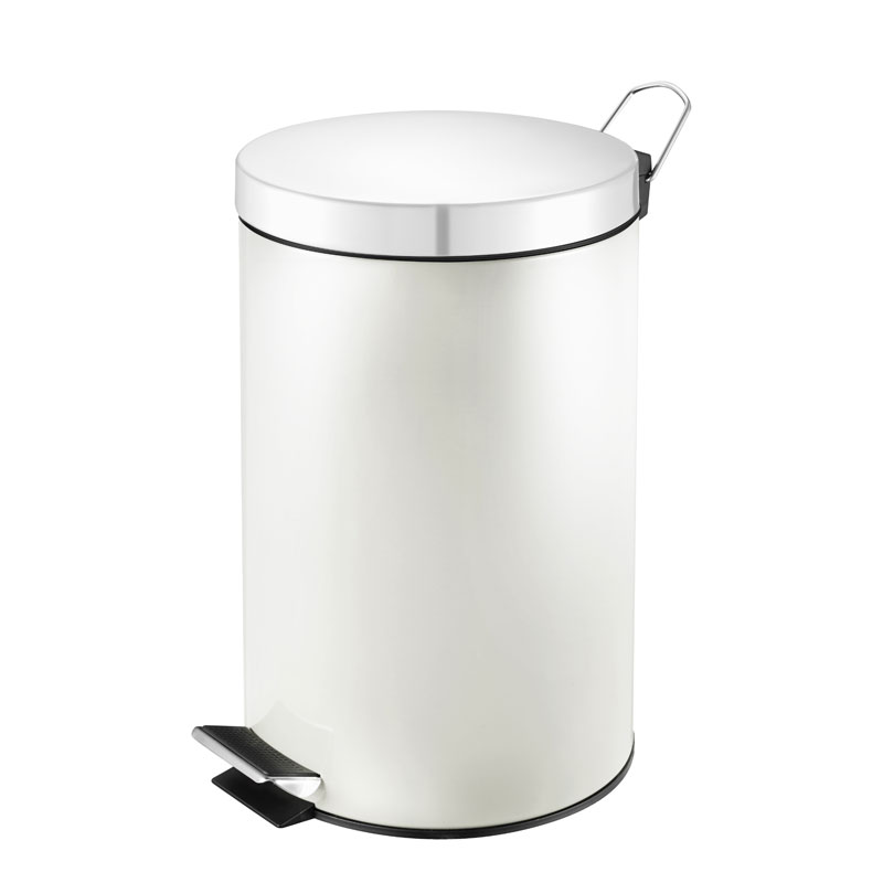 Pedaalemmer met kunststof binnenemmer 3 liter wit