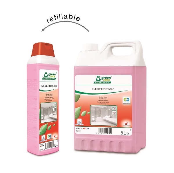 SANET Zitrotan sanitairreiniger 1 x 1L - Afbeelding 2