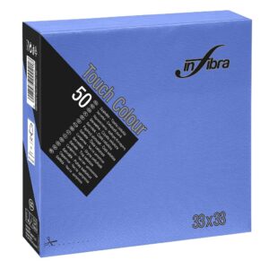 Servetten 1/4 fold blauw 2 laags 33x33cm 18x50 st.