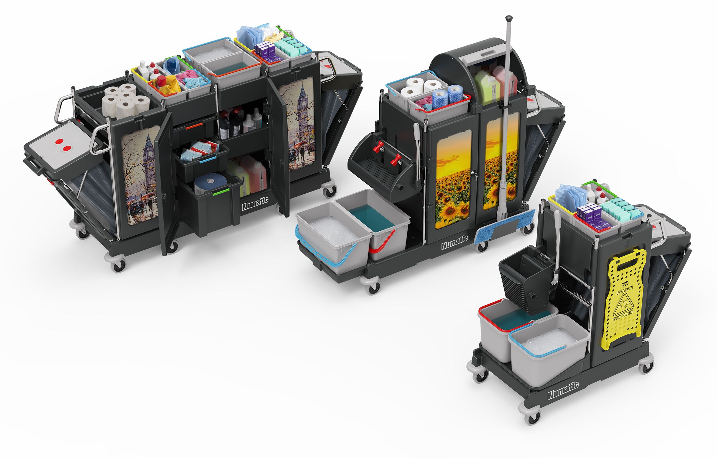 Numatic Werkwagen PRO-Matic PM 31 Black - Afbeelding 3