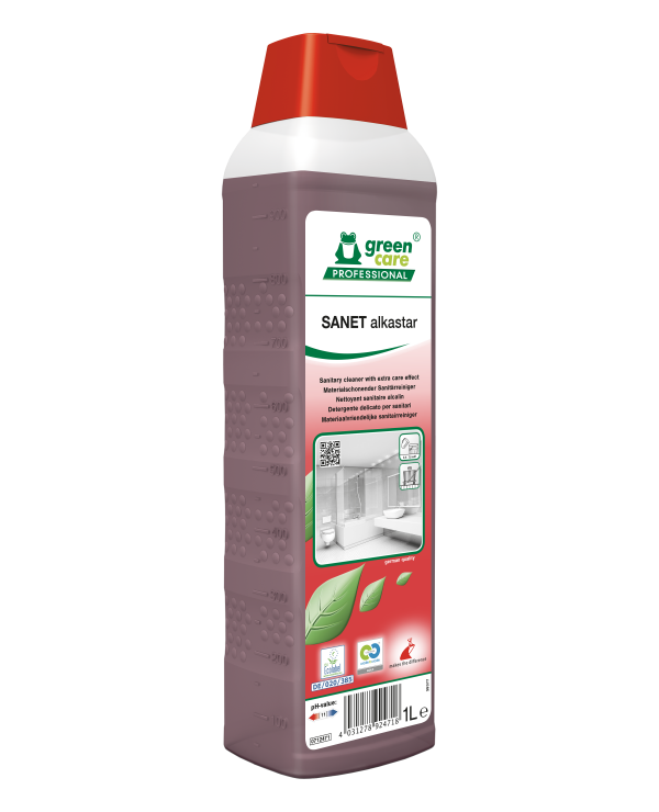 Greencare SANET alkastar sanitairreiniger 1 x 1L - Afbeelding 2