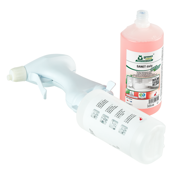 SANET daily sanitairreiniger 6x 325 mL (incl. Foam head) - Afbeelding 2