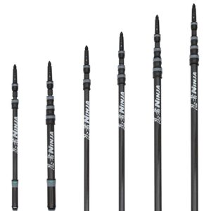 NINJA 1,20m 2 delig Carbon telescoopsteel