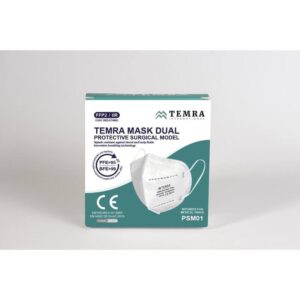 FFP2 mondneusmasker met oorlussen wit ds 5 stuks