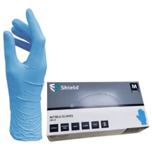 Handschoen Nitrile ongepoederd Blauw maat M doos 100 stuks