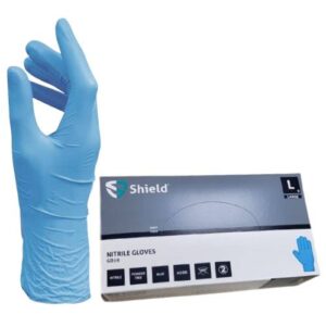 Handschoen Nitrile ongepoederd Blauw maat L doos 100 stuks