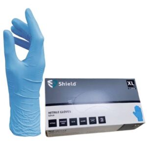 Handschoen Nitrile ongepoederd Blauw maat XL doos 100 stuks