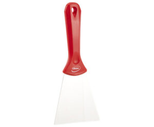Handschaper breed rvs blad rood