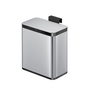 Afvalbak Puro S Food Waste Caddy 7 liter, EKO - mat rvs, zwart