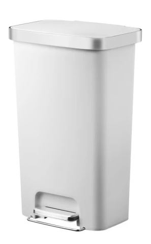 Hana pedaalemmer 45 liter, EKO - wit